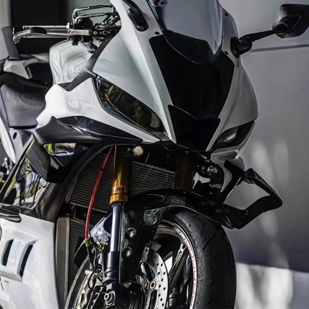 YZF-R1 2015+ For YAMAHA R1 R1M 2015-2024 Motorcycle Winglets Aerodynamics Side Fixed Wings Panels Fairing Kit ABS Plastic YZFR1