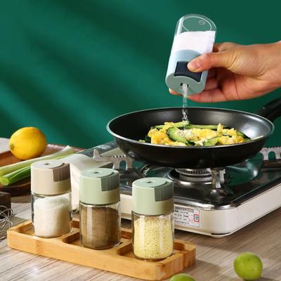 Стеклянная солонка с влагостойким уплотнением, легко заправляемая, прозрачная банка для приправ для пищевых продуктов