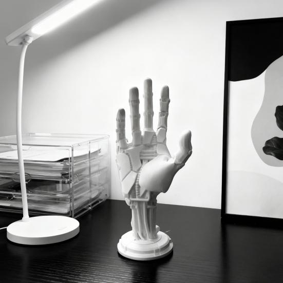 Статуя роботизированной руки, напечатанная на 3D-принтере, подставка для игрового контроллера, статуя механической руки, держатель для геймпада/джойстика, подставка, украшение
