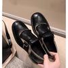 Handmade Carved Brock Small Leather Shoes Women's 2025 Autumn and Winter New Retro Versatile British Single Shoes Oxford Munk Shoes