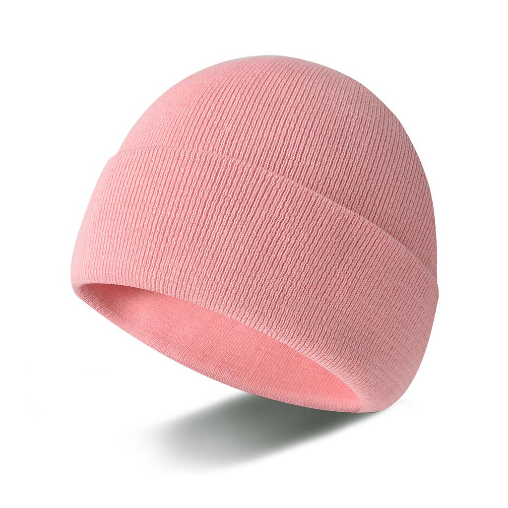 New 100% Pure Cotton Knitted Hat, Men's and Women's Autumn and Winter Versatile Wool Hat, Bag Head Warm and Cold Hat