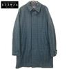 PS Paul Smith Navy X Green Wool Check Soutien Collar Coat Coat M navy/greenUsed