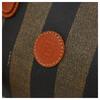 Auth FENDI Pecan Stripe Boston Bag 2Way Brown PVC Canvas Women’s fe8833ss