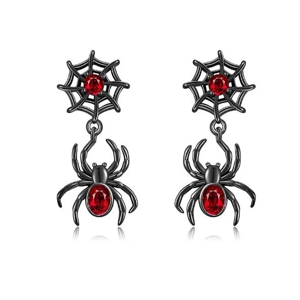 Halloween Spider Pendant Necklace Gothic Fashion Jewelry Gift for Women