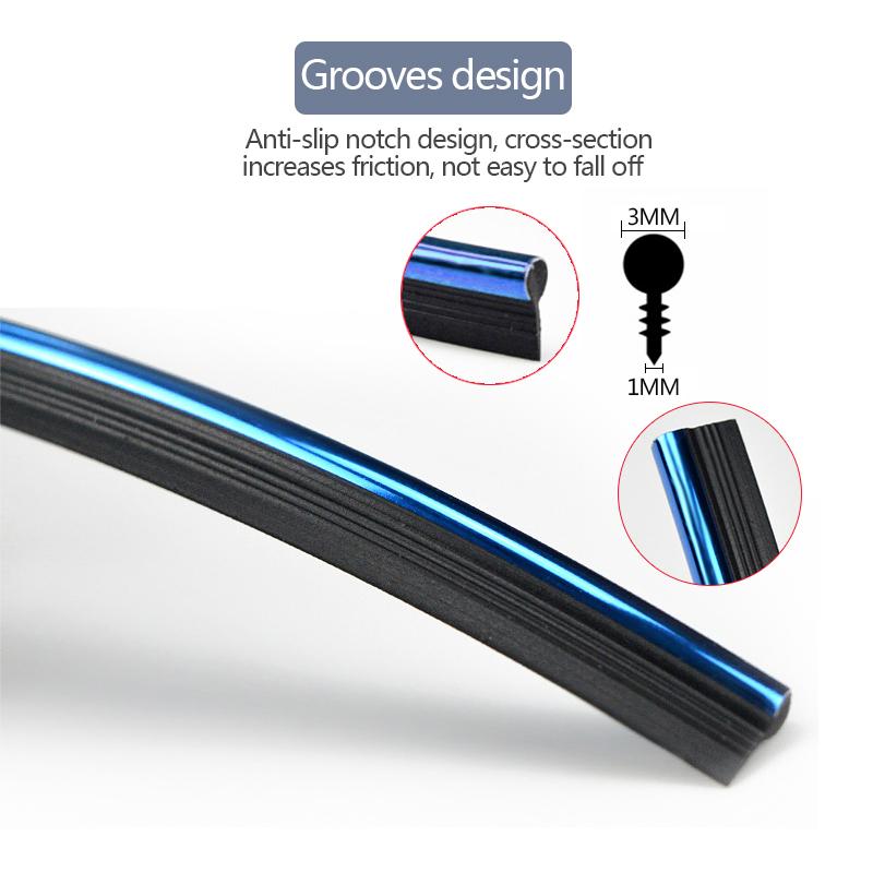 Декоративные полосы для молдингов салона автомобиля, гибкие линии против царапин, 5 м, декоративная полоса, приборная панель, автомобильные аксессуары