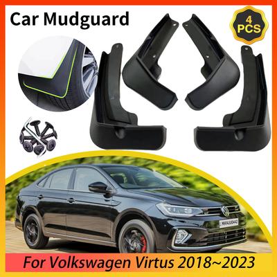 Автомобильные брызговики для Volkswagen VW Virtus Polo Sedan Skoda Славия 2018 ~ 2023, брызговики, брызговики, аксессуары для крыльев