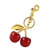 Элегантный прочный смоляной очаровательный брелок с подвеской в виде вишенки, модный аксессуар для стильных девушек и женщин