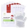 Fangcaodi Children's Food-Grade Disposable PE Gloves - 50 Pack for Hygiene and Safety