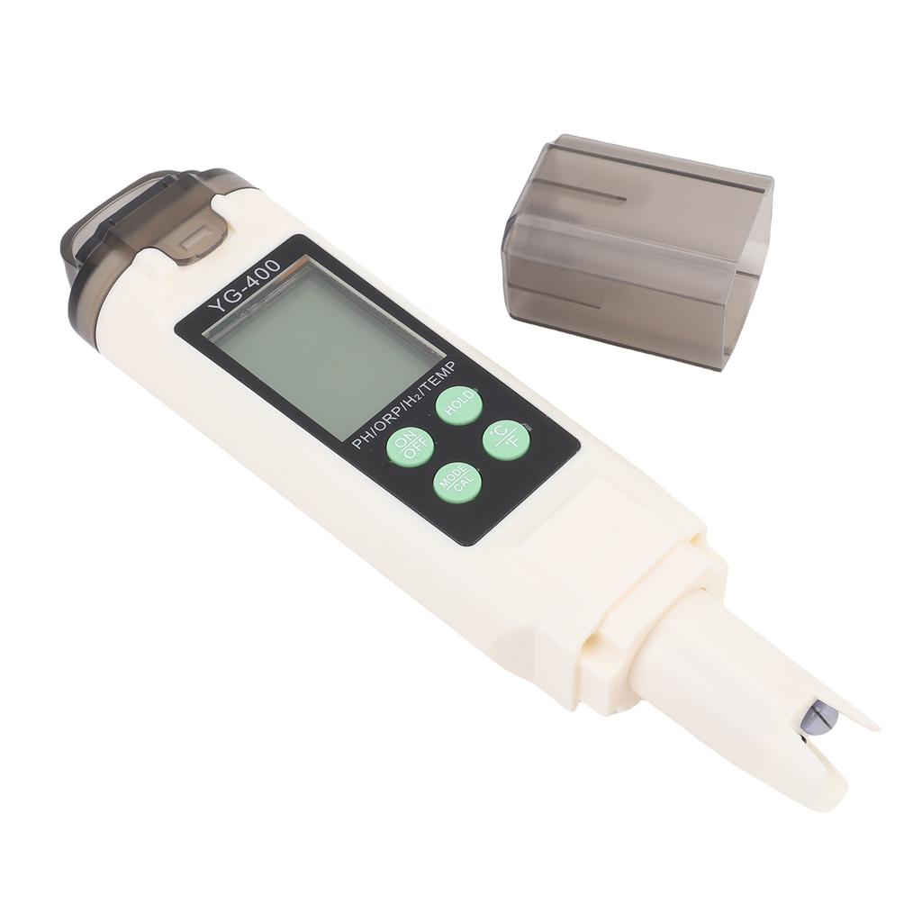 ORP H2 PH Temp Meter High Sensitivity Backlit LCD Display Hydrogen Water Tester for Pool Fish Tank Drinking Water