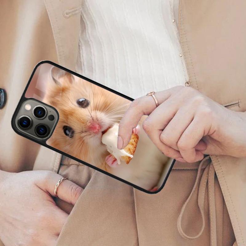 Funny Cute Hamster Magnetic Phone Case For APPLE iPhone 17 Air 16 14 13 12 Pro Max 15 Plus Wireless Charge With MagSafe Cover