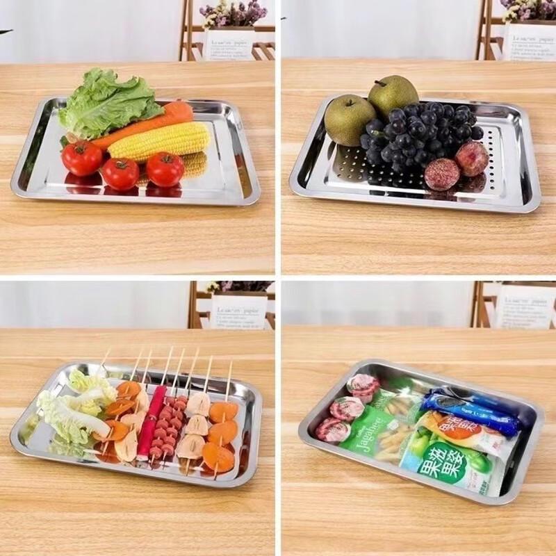 Wuhe 304 Stainless Steel Rectangular Serving Tray