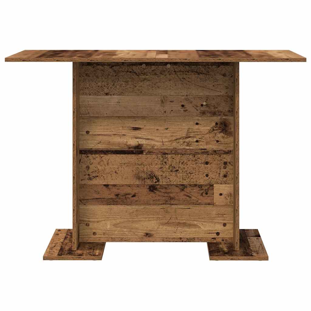 Dining Table Reclaimed Wood Look 110 x 60 x 75 cm Wood Based Material