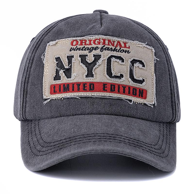 Новая унисекс стираный хлопок винтажная бейсболка NYCC вышитые буквы уличный спорт папа кепка для мужчин и женщин