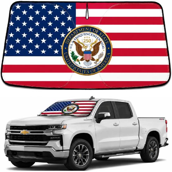 America 250th Anniversary Windshield Sun Shade for Toyota Tacoma 2005-2026