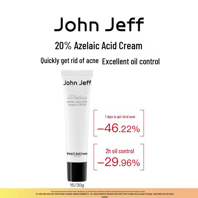 Крем для контроля акне и жирности кожи John Jeff с 20% азелаиновой кислотой
