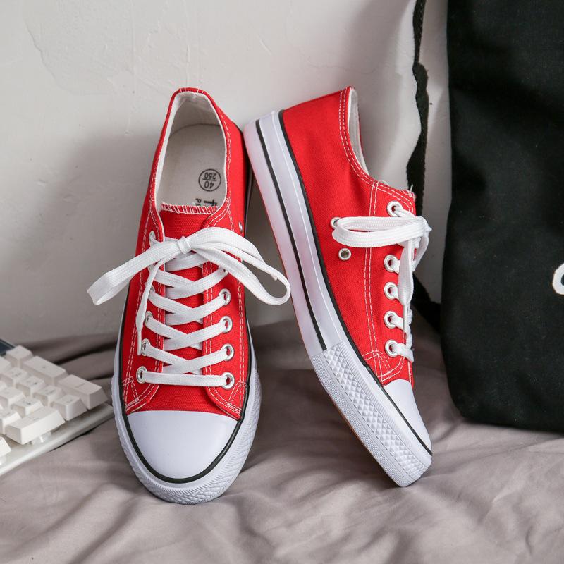 Spring and Autumn New Low-top Men's Shoes Classic Canvas Shoes Male Students Trend Board Shoes Korean Version Versatile Little White Shoes Male