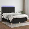 VidaXL Slatted Bed Base with Mattress and LED, Upholstered Bed, Double Bed, Adult Bedroom Interior Bed, 3135439