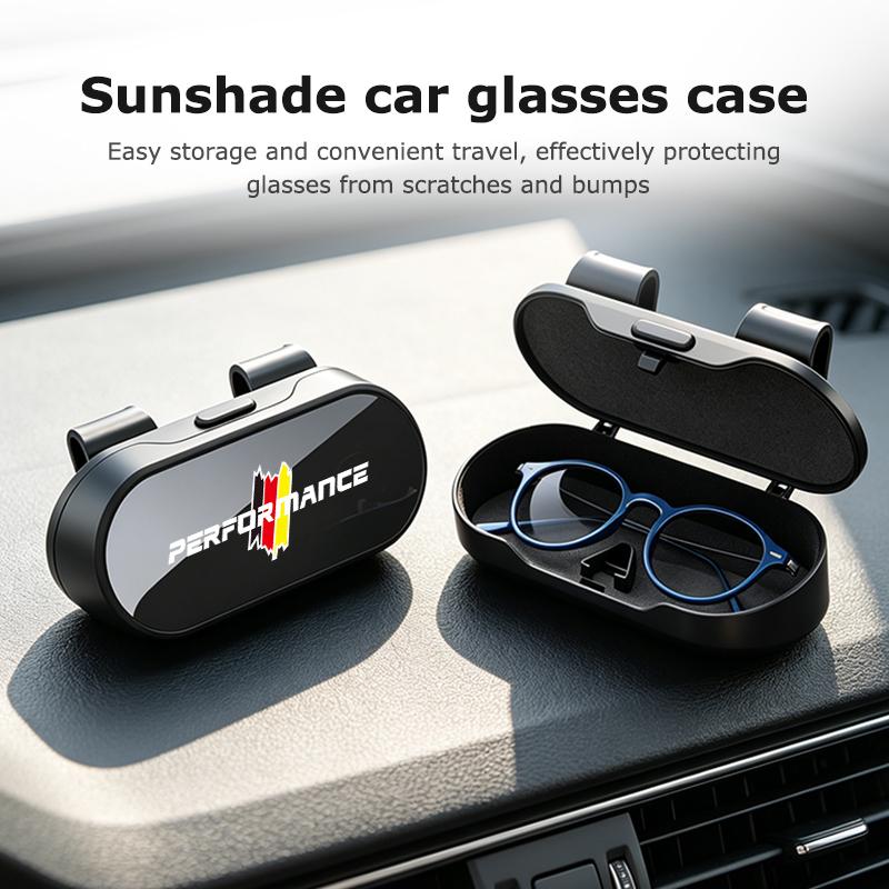 AAACG1 Car Eyewear Case Sunglasses Holder Sun Visor Storage Protective Box For BMW Performance M Alpina M3 M5 iX iX1 iX3 iX6 iX7 G20