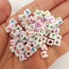 100 Pcs/lot Acrylic Beads Letter Bead Jewelry Finding For DIY Necklace Bracelet 6mm Fashion Wholesale High-quality New