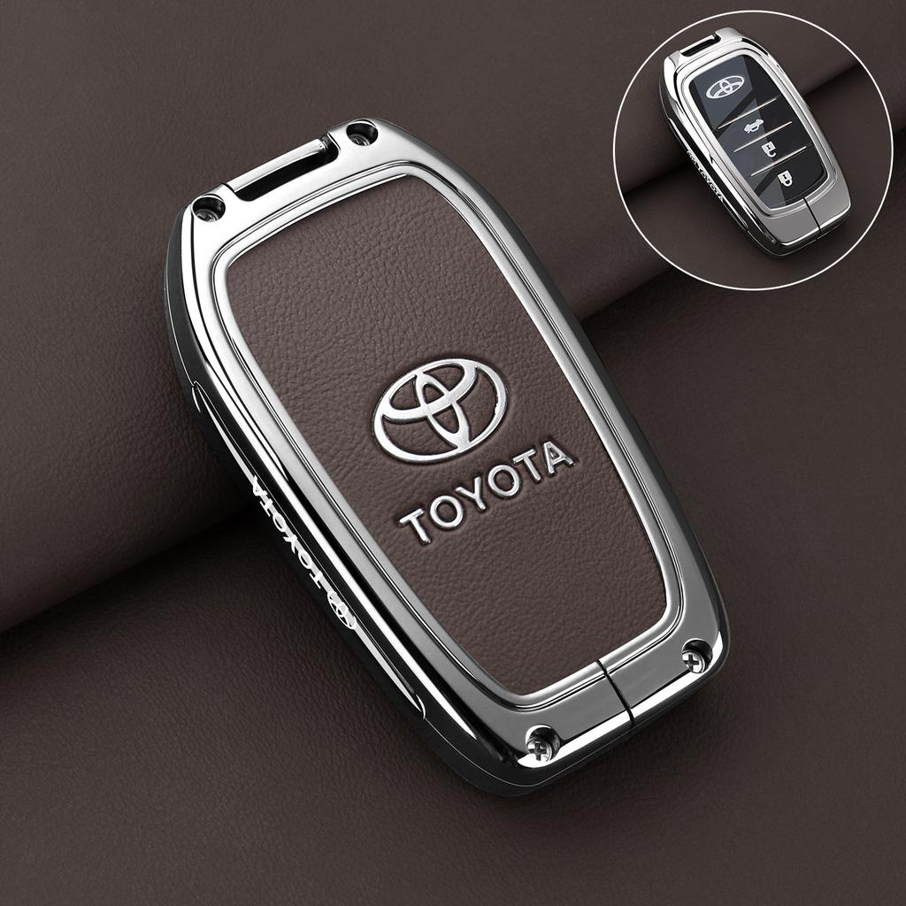 OFWP3 Car Key Case Fob Cover Holder Shell for Toyota CHR Hilux Fortuner Land Cruiser 200 Camry Corolla Crown RAV4 Highland Accessories