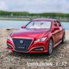 1/32 Toyota Crown Alloy Luxury Sedan Модель автомобиля Литая металлическая игрушка Высокая имитация Звук и свет Инерционный механизм Коллекционные предметы Подарок детям