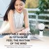 Portable Handheld USB Mini Fan Foldable Neck Hanging Fans 5 Speed Usb Rechargeable Fan With Desk Phone Stand And Display Screen