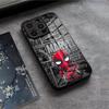 Cool D-deadpoolS Cute Phone Case For IPhone 17 Air 16 E Pro Max 15 14 13 Mini 12 Pro 11 Max Plus Black Glass Cover