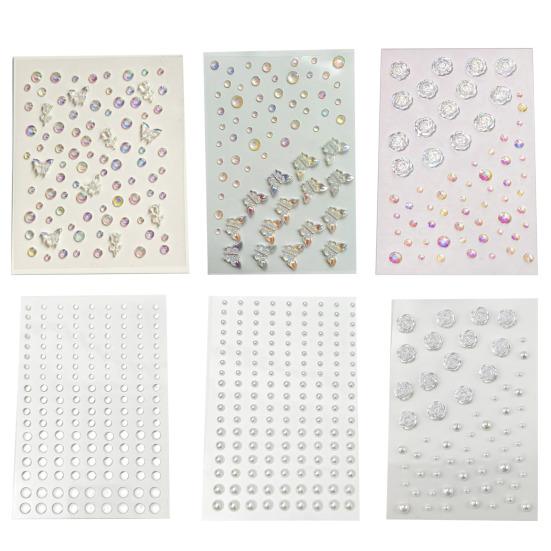 Self-Adhesive Face Rhinestone Makeup Supplies Sparkling Non-Irritation Festival Face Jewels Face Eye Gems for Women