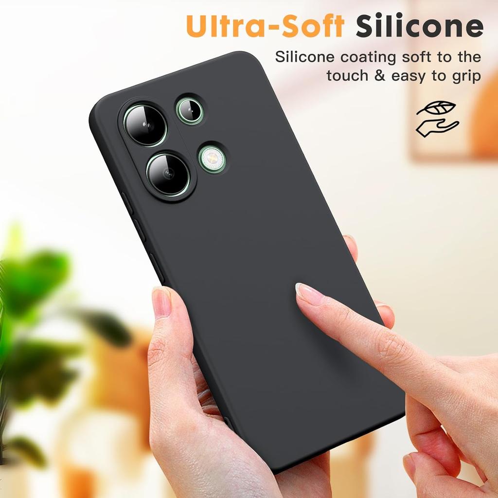 Luxury Liquid Silicone Case For RedMi Note 13 4g 5G Pro Plus + 13C RedMi13 Note13 Pro Soft Cover Case