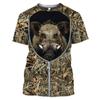 Summer Jungle Camouflage Creative Design Graphic T Shirts Suitable for Outdoor Hunting Hide 3D Print Men O-neck Short Sleeve Tee