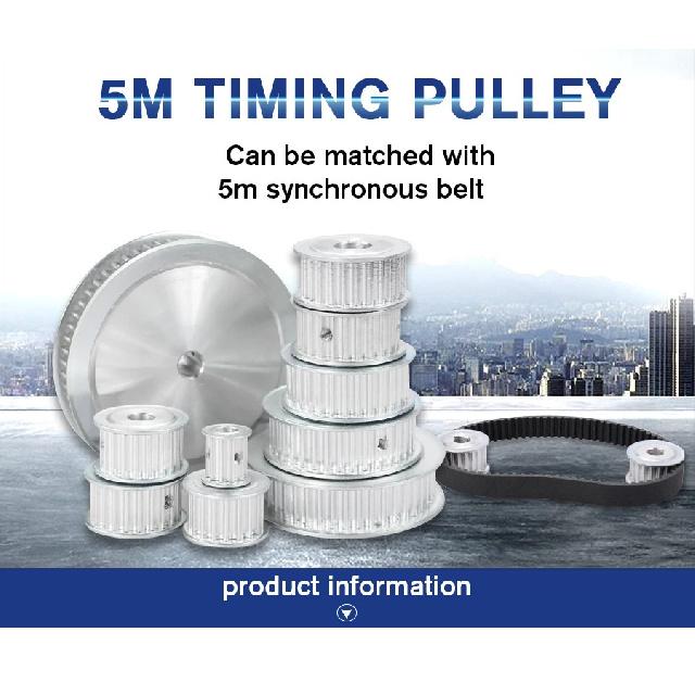 HTD 5M 24 Teeth Timing Synchronous Pulley Bore 6/7/8/10/12/14/15/16/17/19/20/22mm for Width 15mm 5mm Pitch HTD5M 24T AF aluminum