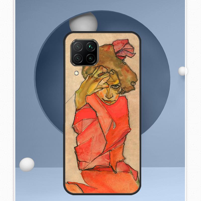 Чехол Egon Schiele для Huawei Nova 12i 12s 11i 8i Y91 Y60 Y70 Y72 Y90 Y61 9 10 SE P20 P40 Lite P30 P60 Pro