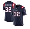 Футбольная футболка NFL New England Patriots #32 HENDERSON JR - МУЖСКАЯ Синяя