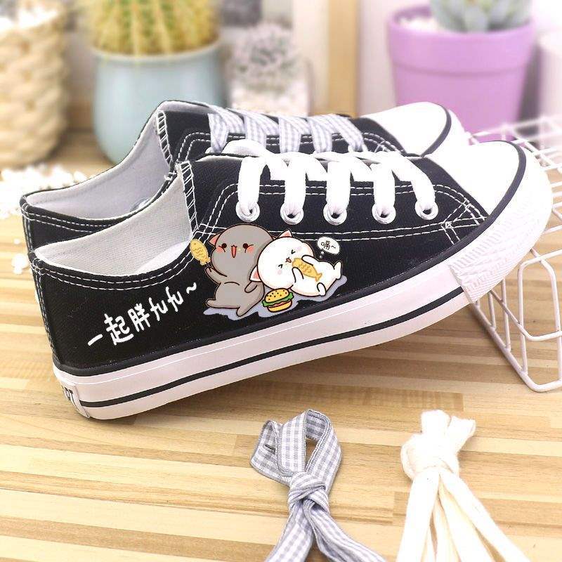 Низкие парусиновые туфли, маленькие белые туфли, женская обувь, студенты, бархат на осень и зиму, корейская версия, балетки, кеды, одинарные туфли, б