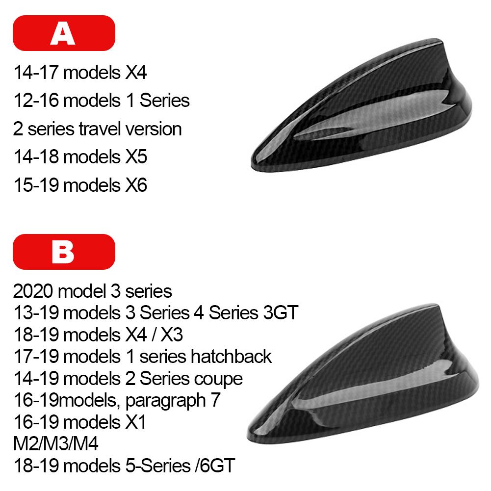 Real Carbon Pattern For BMW M2 M3 M4 123457 Series X1 X3 F22 F30 F34 F80 F87 F32 F36 F82 G11 G20 G12 G30 Shark Fin Antenna