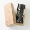 Wired Beans Le Series Beer Glass, 470ml, in a Japanese Cedar Box (Le Tre, Transparent, Clear)