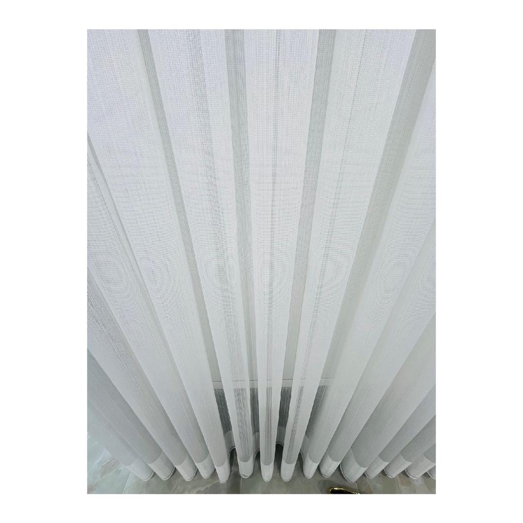 Тюлевая занавеска Ta с естественной каймой, не требующая глажки, плотно плиссированная
