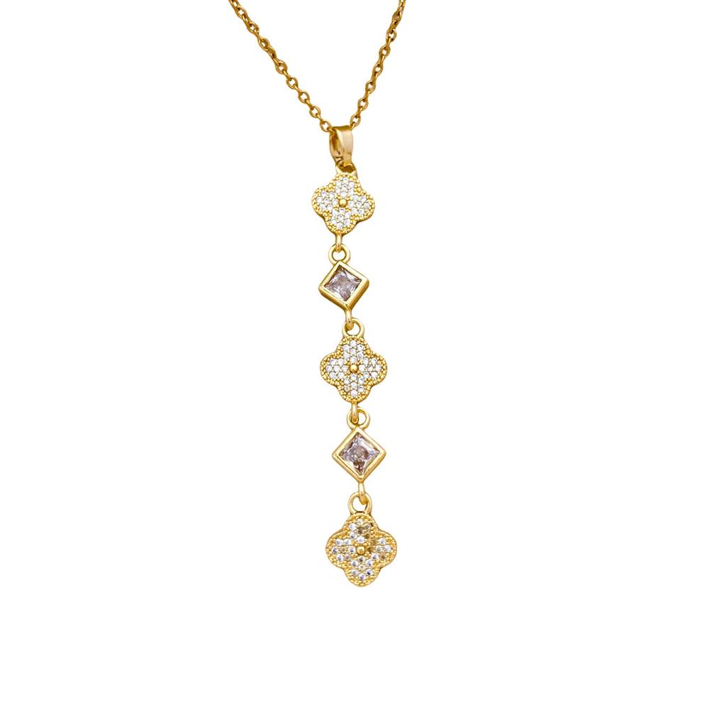 Necklace Tassel Bow Necklace Accessories Women's Light Luxury Elegance Temperament Premium Titanium Steel Necklace