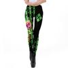 New Halloween Digital Printed Trousers, Pumpkin Pattern Printed Leggings, Elastic Leggings
