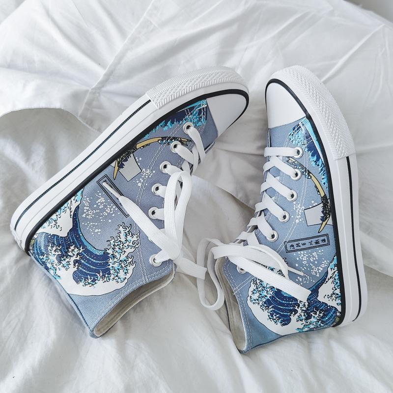 Классическая парусиновая обувь для женщин и мужчин, винтажная обувь для пар, уличная повседневная обувь