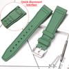 Резиновый силиконовый ремешок для часов IWC Pilot's Band Браслет с быстрой заменой Фторкаучуковый ремешок для часов
