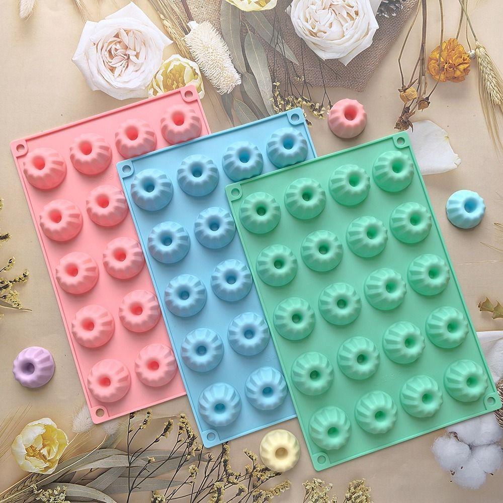 Food Grade Cake Decorating Tool 20 Cavities Mini Donut Chocolate Mold Kitchen Accessories