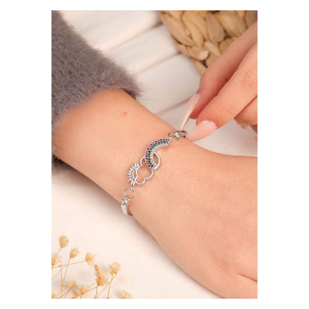 Женский позолоченный однотонный браслет