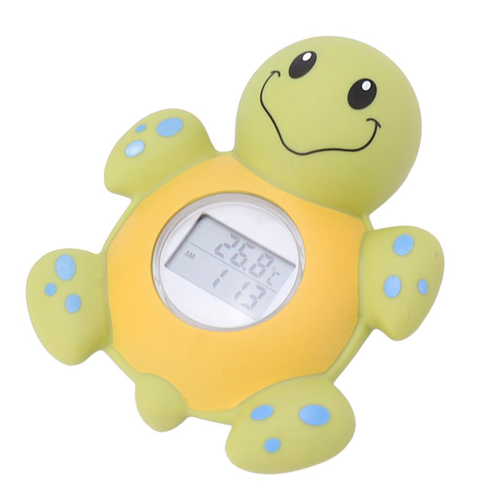 Baby Bath Thermometer Smart Cartoon Cute Tortoise Bathroom Multi Functional Water Thermometer