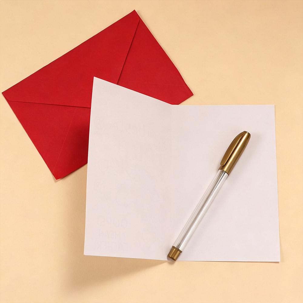 With Envelope Dad Greeting Card Funny Design Invitation Card Blessing Father's Day Card Dad