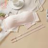 Strapless Bra for Women Front Buckle Push-Up Underwear No Wire Pull Up Non-Slip Bandeau Bra