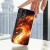Myth Art Red Blue Phoenix For Samsung A51,30,71,S9,Ultra,Lite,S23,20,FE,22,21,PIus,10,Transparent, Silicone Case