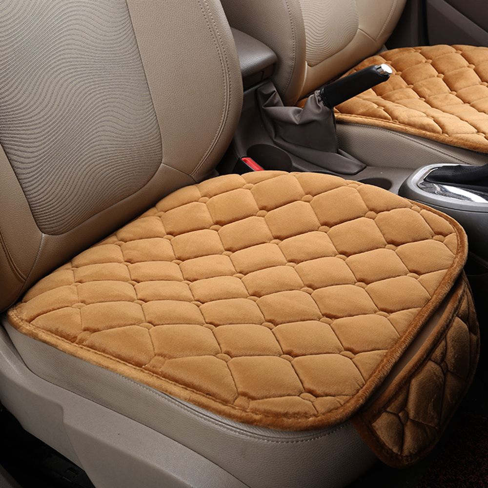 Pad For Car Interior Accessories Wool Plush Car Seat Cover Cushion Anti-slip Auto Protector