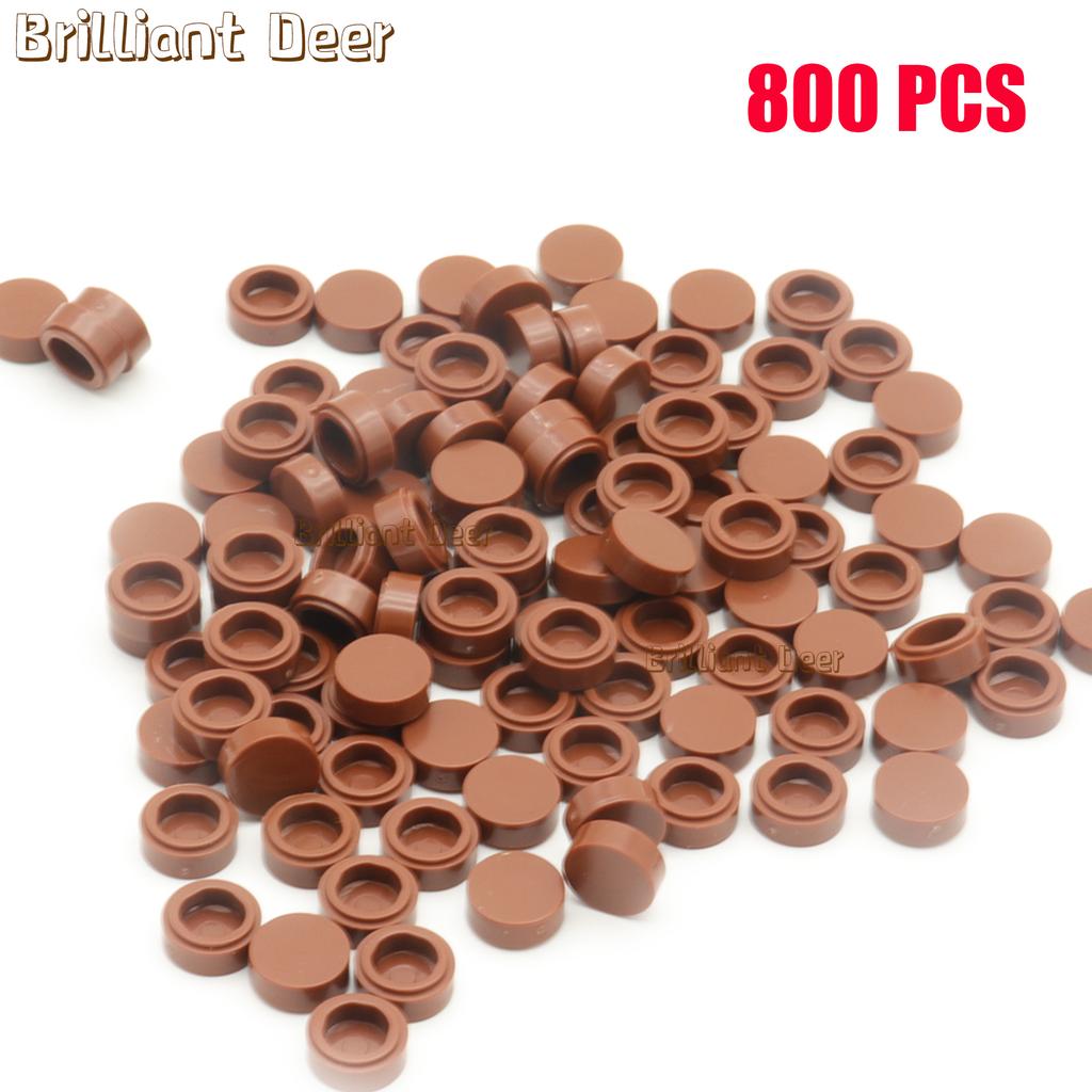 800 ШТУК ПЛОСКИХ ПЛИТОК 1x1 Точки Круглые Кирпичики 35381 98138 MOC DIY Строительные Блоки Детали для Мозаики Портретной Арт-Дизайна Детские Игрушки