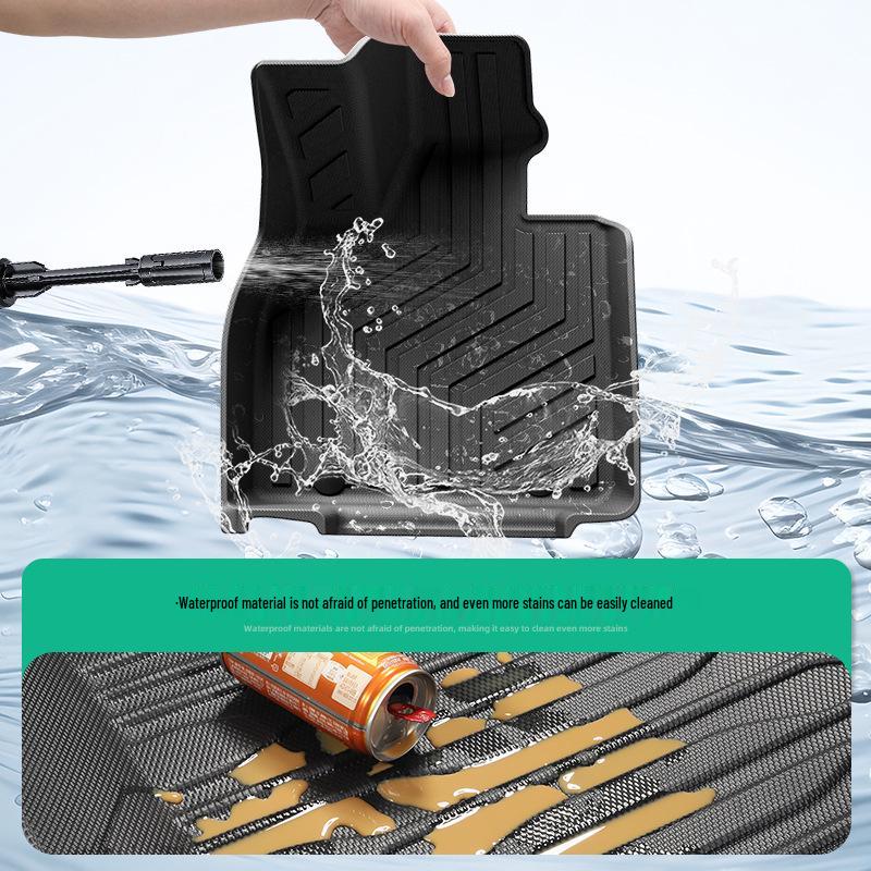 Коврики для пола для Denza N7 2023 года: Коврики из 100% ТПЭ, Коврик в багажник и Водонепроницаемый коврик на спинку сиденья